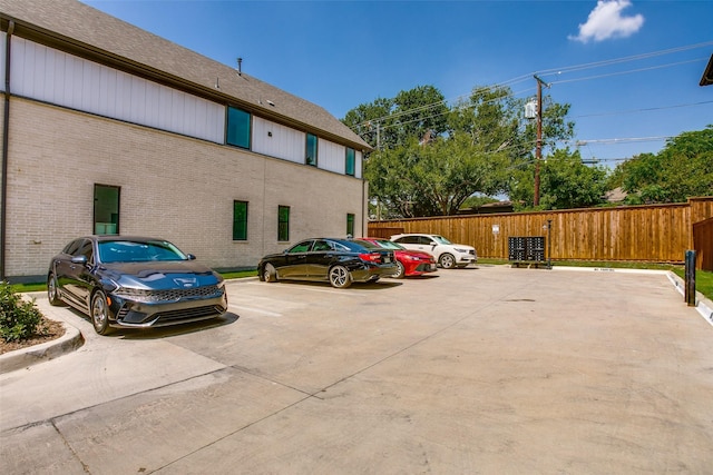 view of car parking