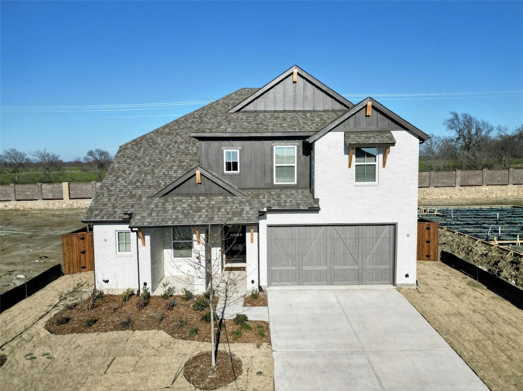 view of front of house featuring a garage