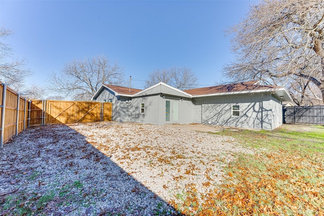 view of rear view of property