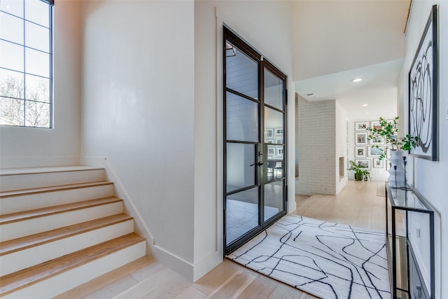 interior space featuring light hardwood / wood-style flooring