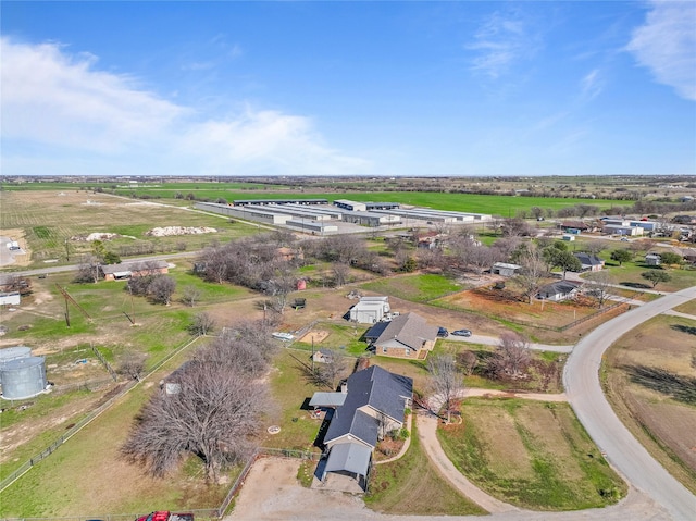 bird's eye view featuring a rural view