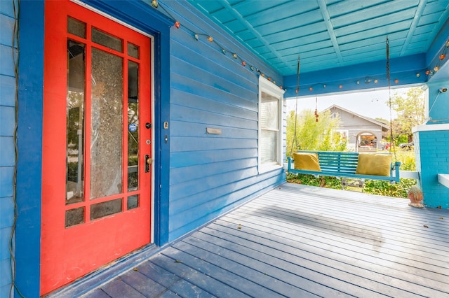 exterior space featuring a porch