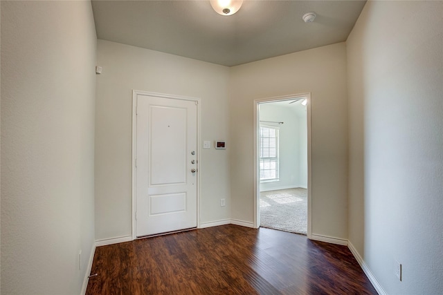 entryway featuring dark hardwood / wood-style floors