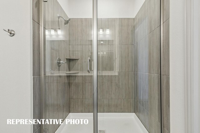 bathroom with walk in shower