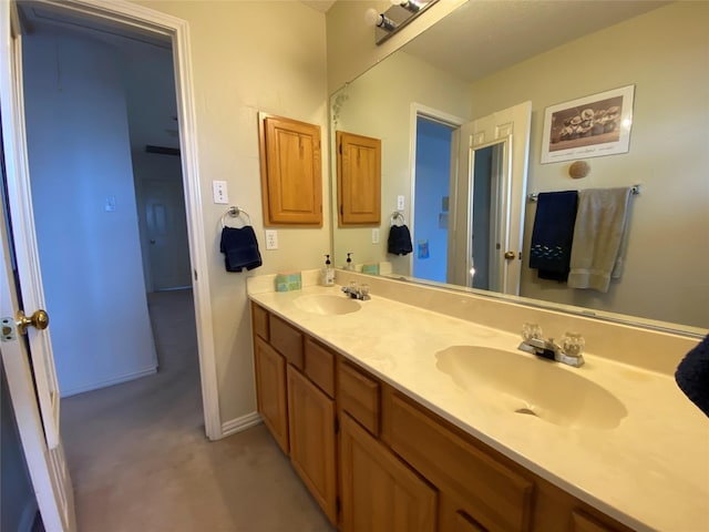 bathroom with vanity