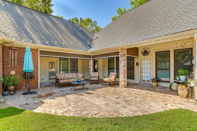 view of patio with outdoor lounge area