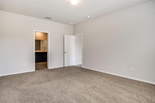 view of carpeted empty room