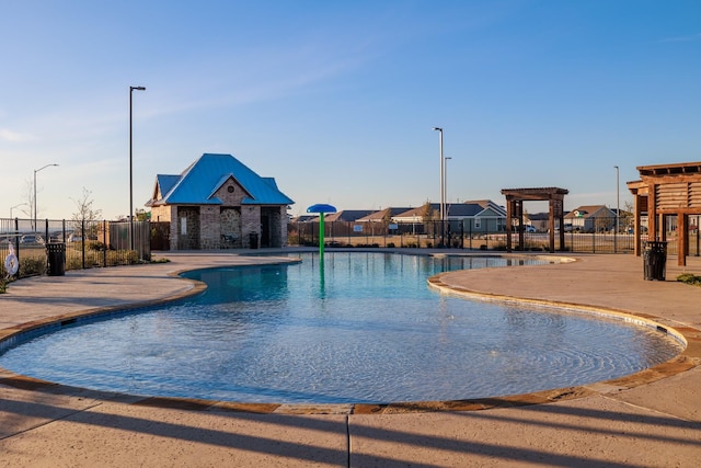 view of pool with a patio area