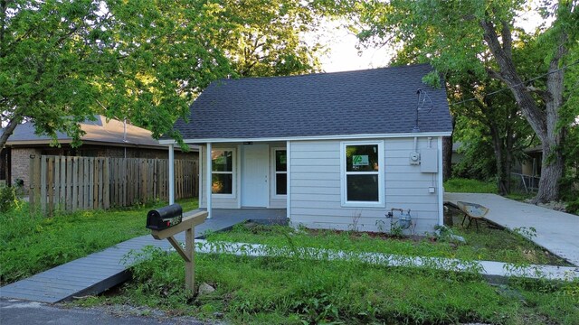 view of bungalow-style home