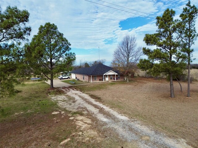 exterior space with covered porch