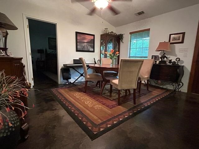 view of dining room