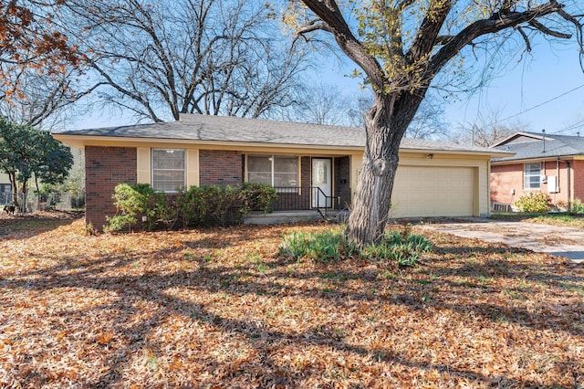 ranch-style house with a garage