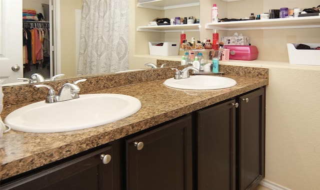 bathroom with vanity