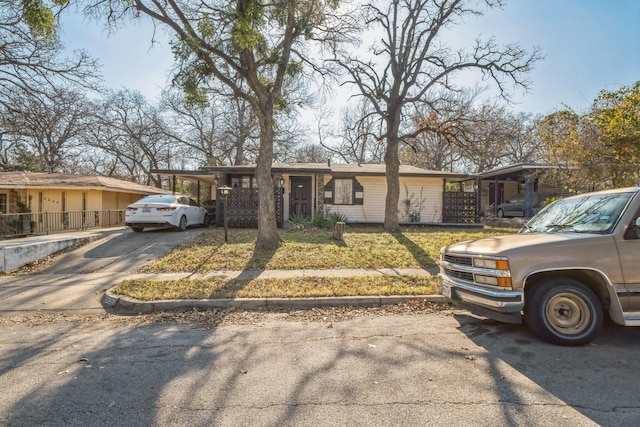 view of ranch-style home