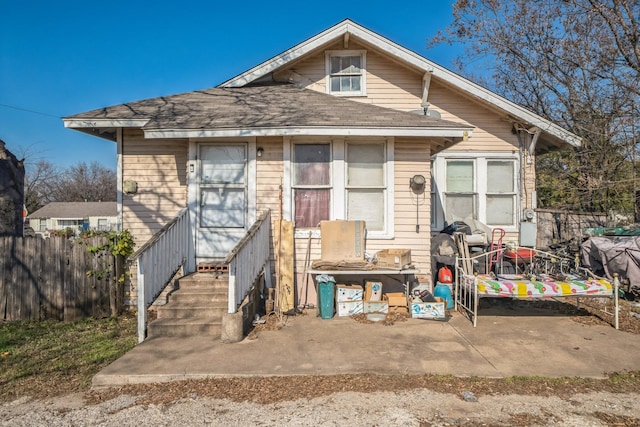 view of bungalow-style home