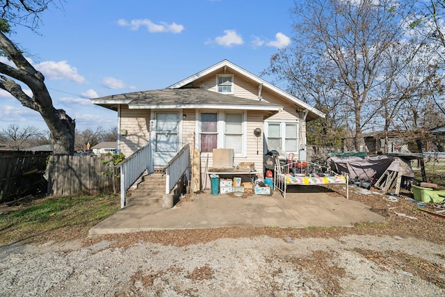 view of front of house featuring a patio