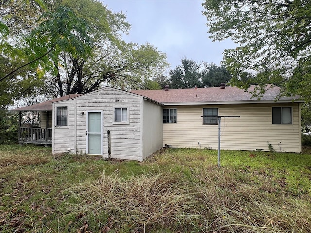 view of rear view of property