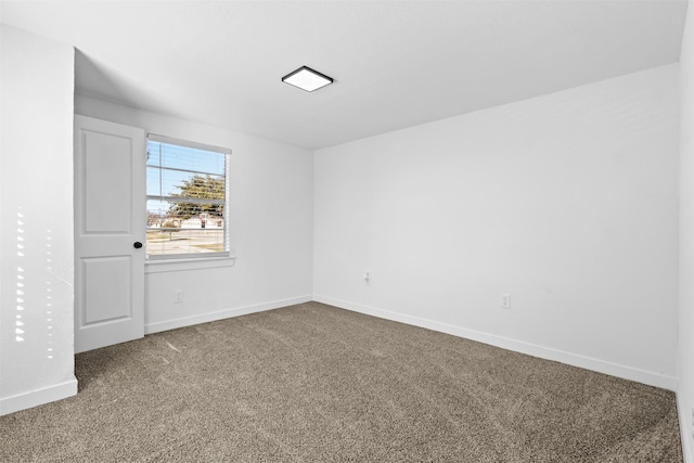 view of carpeted empty room