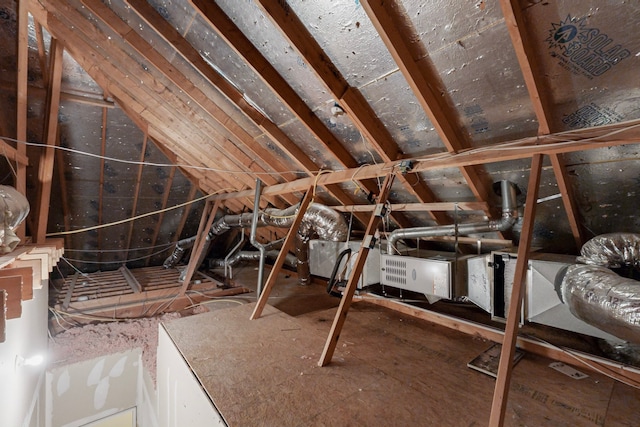 view of attic