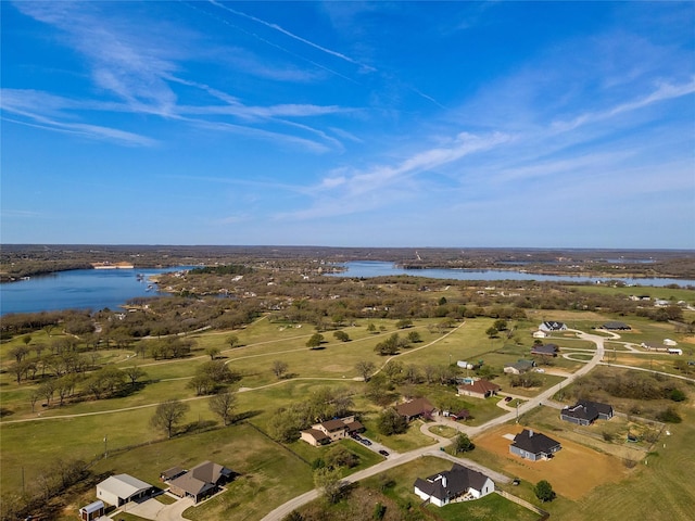 316 Clubview Dr, Bowie, TX 76230 - aerial view with a water view