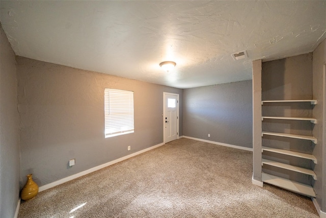 interior space with carpet flooring