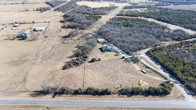 bird's eye view with a rural view