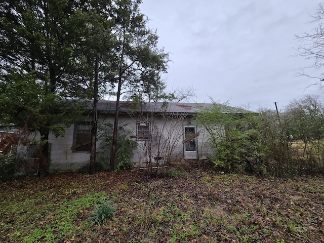 view of rear view of property