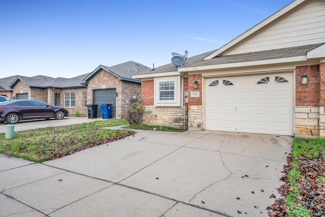 ranch-style house with a garage