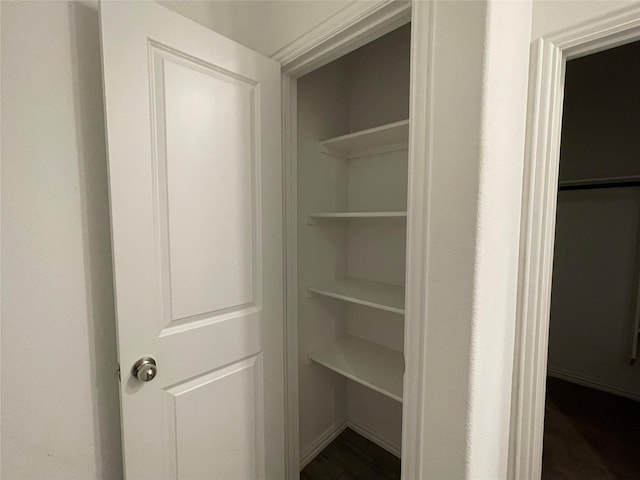 view of closet