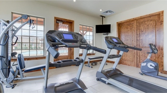 view of workout room