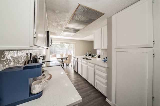 kitchen with white cabinets and stainless steel appliances