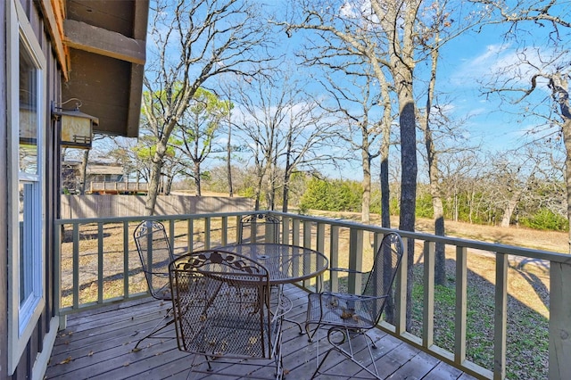 view of wooden terrace