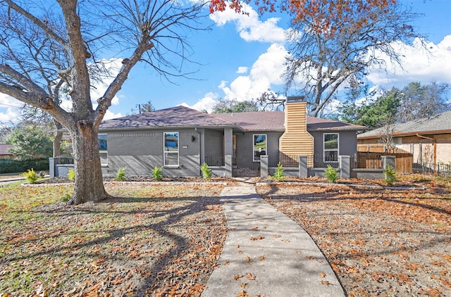 view of front of home