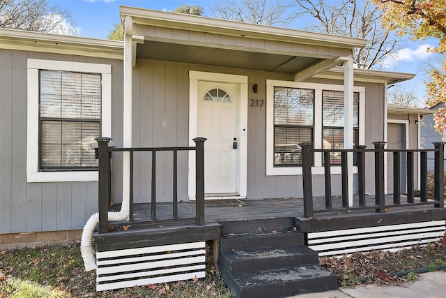 view of entrance to property