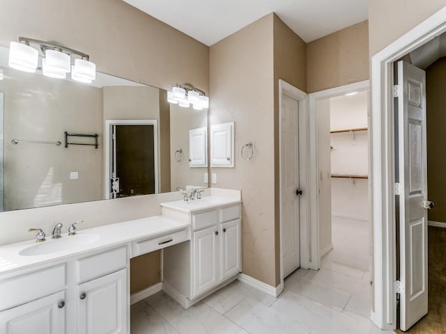 bathroom featuring vanity