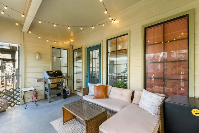 view of sunroom