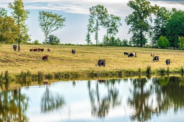 property view of water featuring a rural view