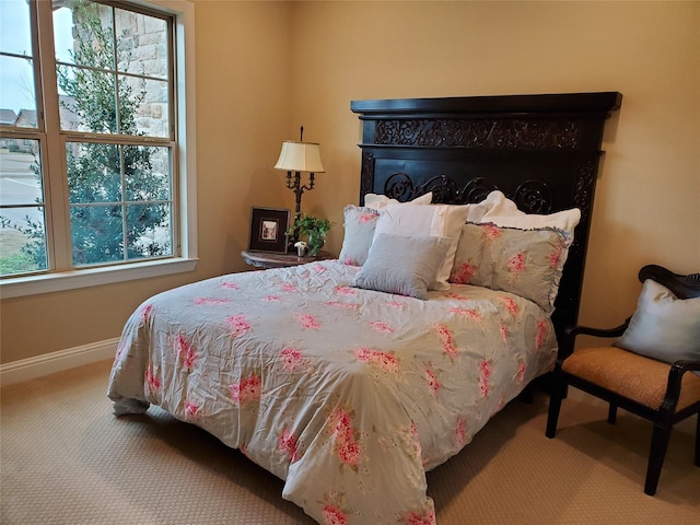 bedroom with carpet flooring