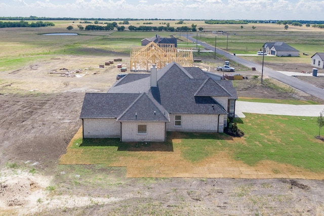 bird's eye view featuring a rural view