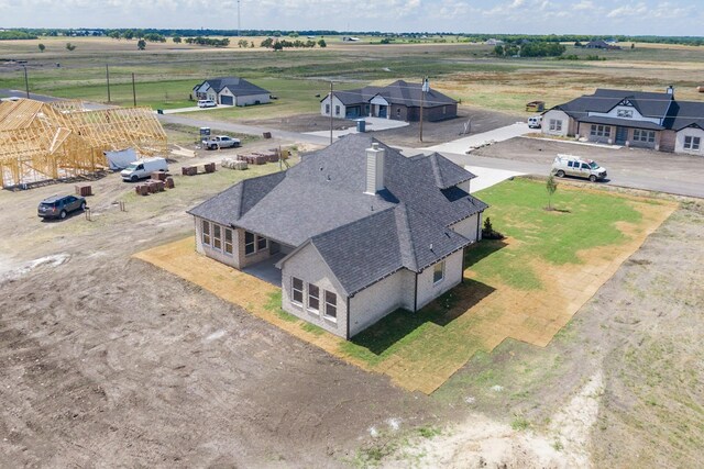 drone / aerial view featuring a rural view