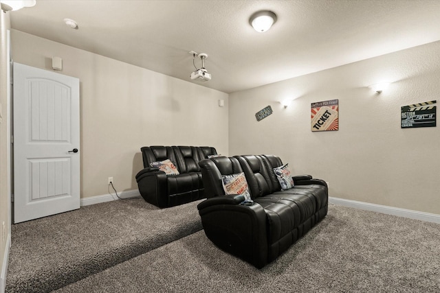 view of carpeted cinema room