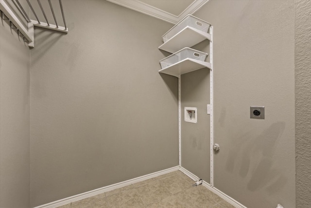 2204 Stonepark Pl, Mckinney, TX 75071 - laundry room featuring laundry area, hookup for a washing machine, hookup for a gas dryer, baseboards, and hookup for an electric dryer