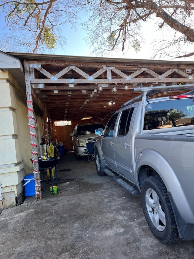 view of car parking