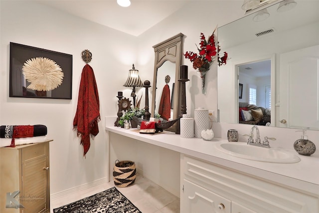 bathroom with vanity