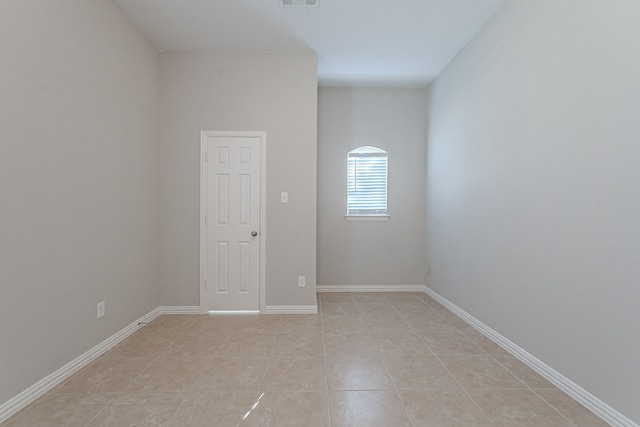 view of tiled empty room