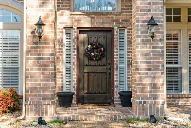 view of exterior entry