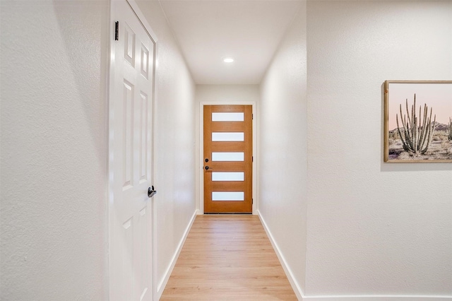 entryway featuring light hardwood / wood-style floors