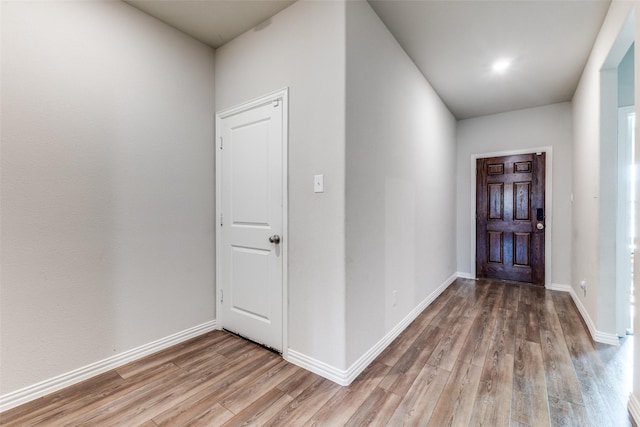 entryway featuring hardwood / wood-style flooring