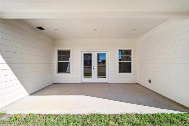 view of patio / terrace with french doors