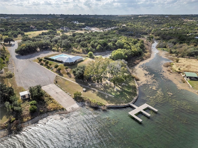 200 Peninsula, Bluff Dale, TX 76433 - aerial view with a wooded view